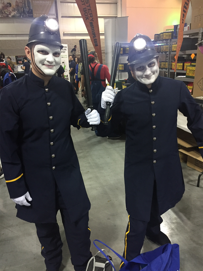 The sinister coppers from trippy video game We Happy Few.